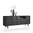 Livada, Dressoir 210 Cm - 3-Deuren + 2-Laden + 1-Niche - Onyx