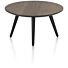 Maze, Salontafel Rond 60 Cm - Hoogte 32 Cm - Burned Oak