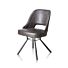Chris, Eetkamerstoel Zwart Frame Pocketvering + Greep Rond Zwart - Secilia - Antraciet