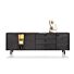 Livada, Dressoir 240 Cm - 3-Deuren + 3-Laden + 3-Niches - Onyx