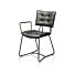 Julien, Armstoel - Zwart Frame - Corsica - Groen