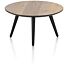 Maze, Salontafel Rond 60 Cm - Hoogte 32 Cm - Railway Brown