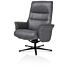 H&H Relaxfauteuil Lotis Met Kantelsysteem + Hocker Antraciet