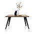 City, Eetkamertafel 140 X 100 Cm - Railway Brown
