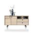  Livada, Dressoir 180 Cm - 2-Deuren + 2-Laden + 1-Niche - Onyx