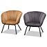 Velours Fauteuil Jerry oker