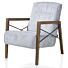 Northon, Fauteuil Met Houten Arm Vintage Clay / White / Black