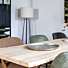 Chris, Eetkamerstoel Zwart Frame Pocketvering + Greep Rond Zwart - Secilia - Antraciet