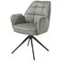  Bell, Armstoel - Graphiet Frame - Draaibaar - Pocket - Stof Calabria - Mosgroen