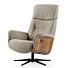  Relaxfauteuil Milas bruin onderstel zwart
