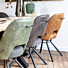 Chris, Eetkamerstoel Zwart Frame Pocketvering + Greep Rond Zwart - Secilia - Antraciet