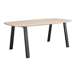 Profijt Meubel Walden tonvormige eettafel 200x100 verjongde rand