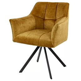 Armstoel Velours Goud 