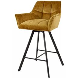 Barstoel Velours Goud 