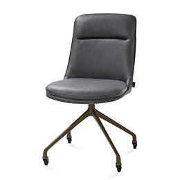 Eetkamerstoel Mateo Wielen Creme Pala Antraciet