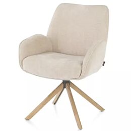 Armstoel Riley Stof Creme