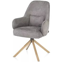 Armstoel Melle Eiken Charcoal