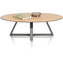 H&H salontafel Shimanto 110 X 65 Cm Ellips