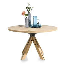 Jardino, Eetkamertafel Rond 130 Cm - Centrale Poot