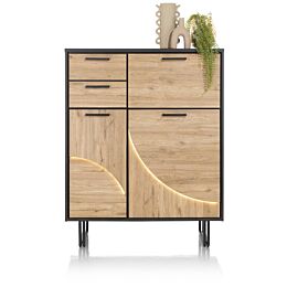 H&H Highboard Avalon Highboard 120 Cm Natural