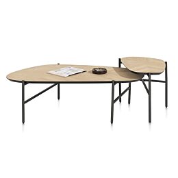 H&H Set van 2 Salontafel Hendrik Natural