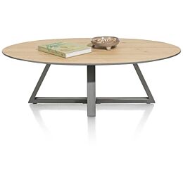 H&H salontafel Shimanto 110 X 65 Cm Ellips