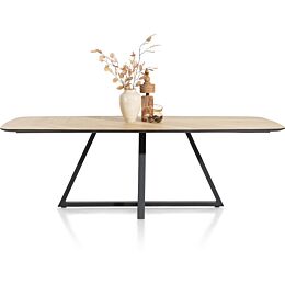 H&H Eetkamertafel Ridgefield Ovaal 240 X 110 Cm Natural