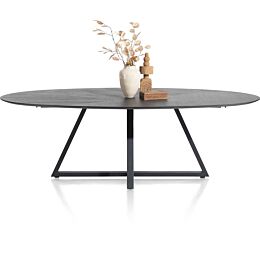 Ridgefield, Eetkamertafel Ellips 210 X 120 Cm - Castle Antraciet