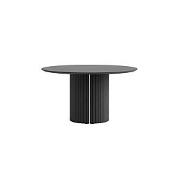 H&H Eetkamertafel Pavie Rond 140  Black