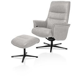H&H Relaxfauteuil Lotis Met Kip-Systeem Lichtgrijs