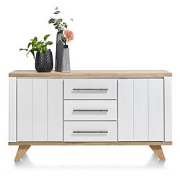 Jardin, Dressoir 160 Cm - 2-Deuren + 3-Laden - Wit